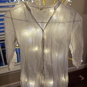 Eileen Fisher Cream Blouse